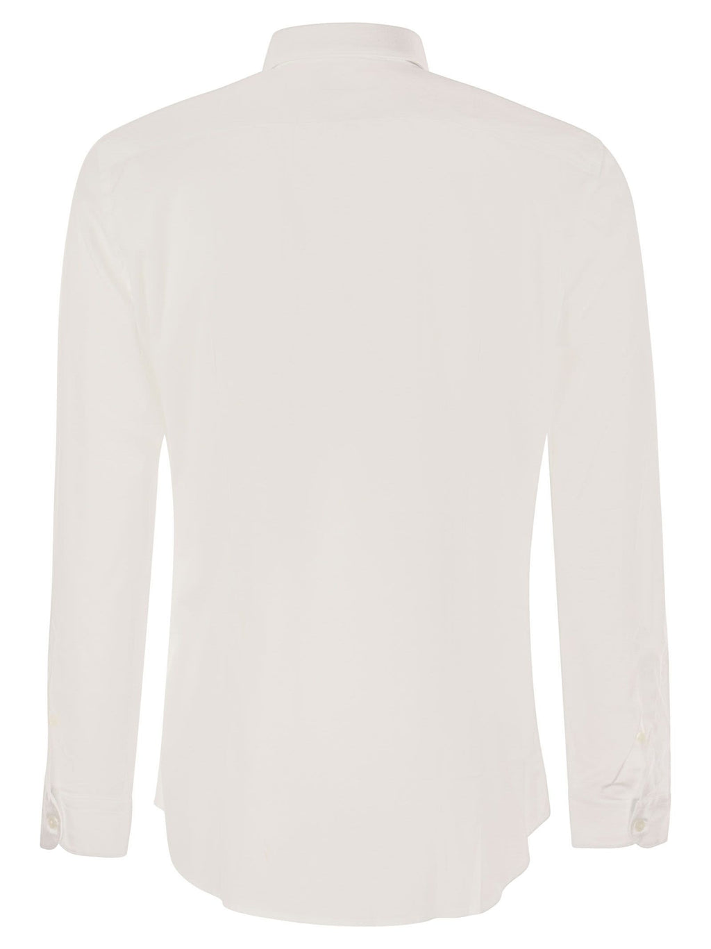 Fay Men Stretch French Collar Shirt