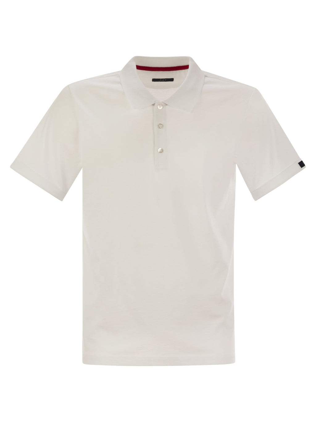Fay Men Short-Sleeved Cotton Polo Shirt
