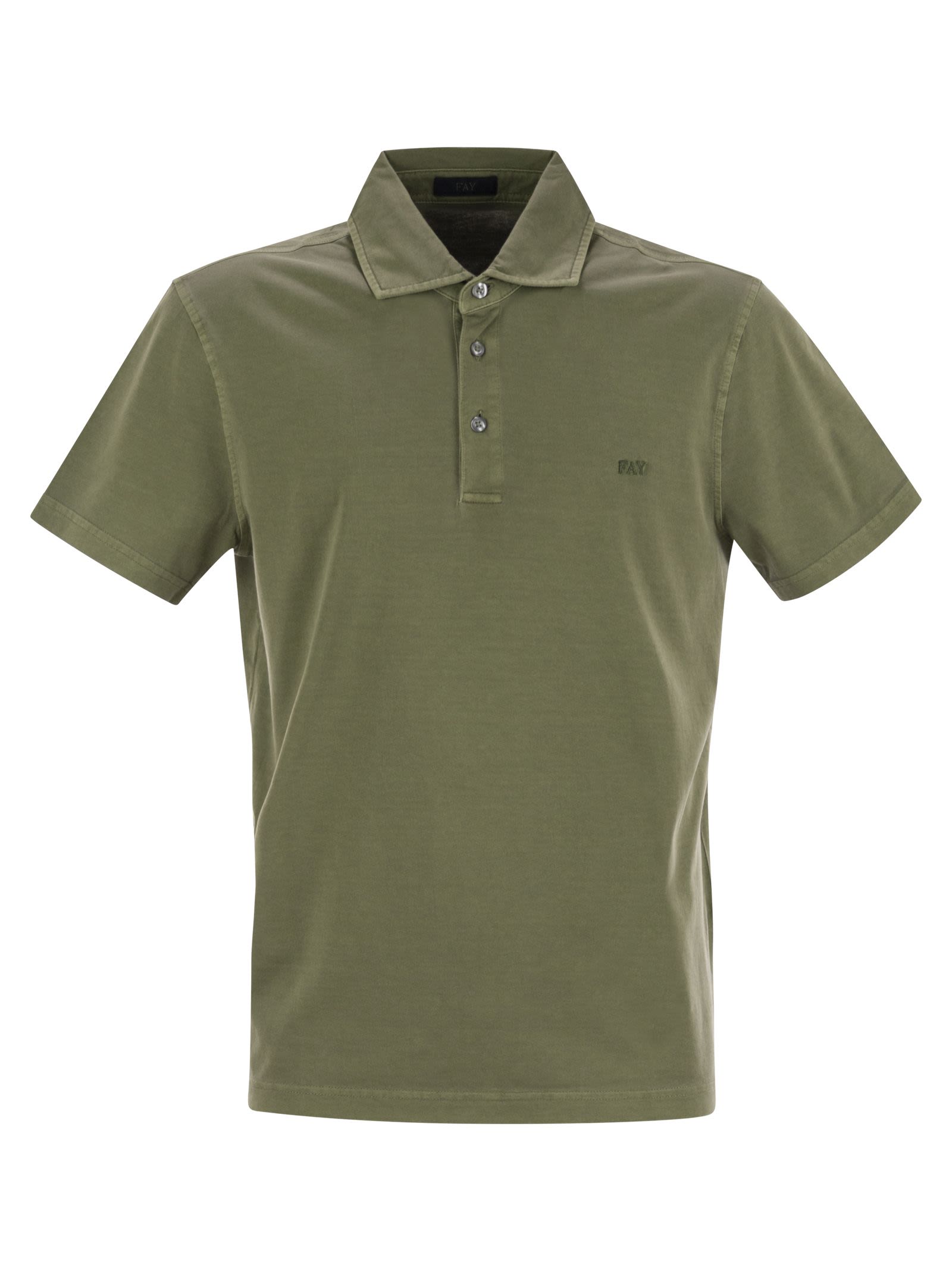 Fay Men Cotton Jersey Polo Shirt