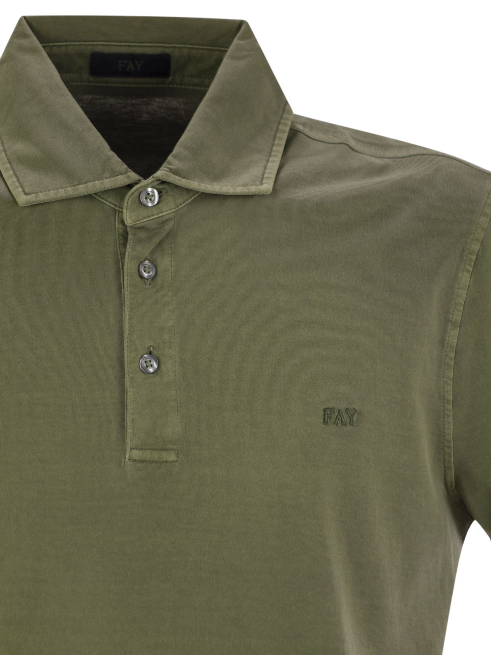 Fay Men Cotton Jersey Polo Shirt