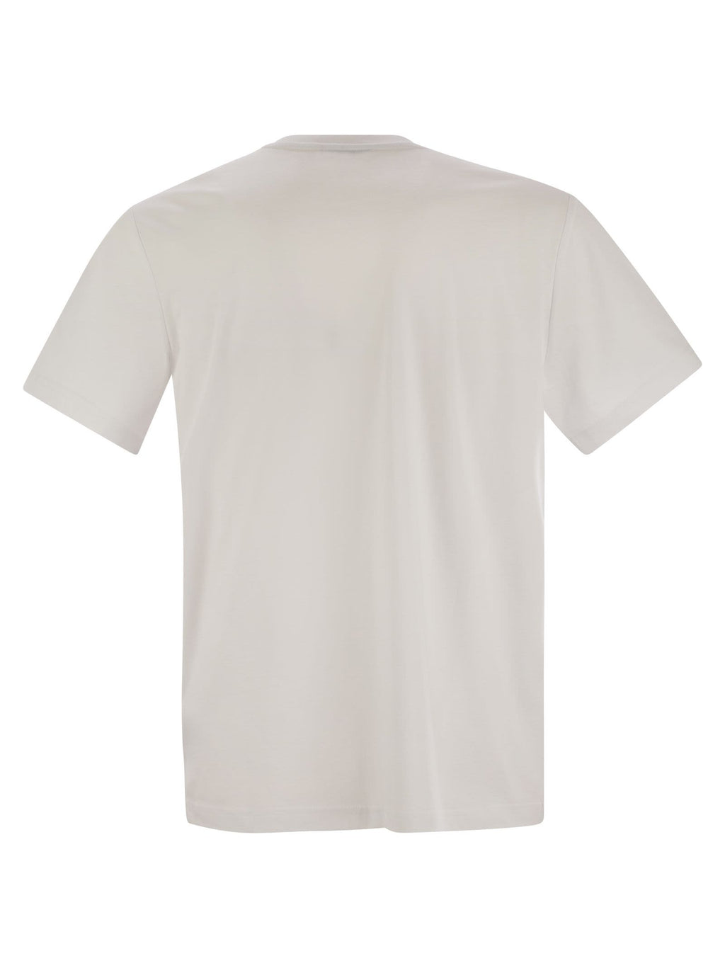 Fay Men Cotton T-Shirt With Pocket
