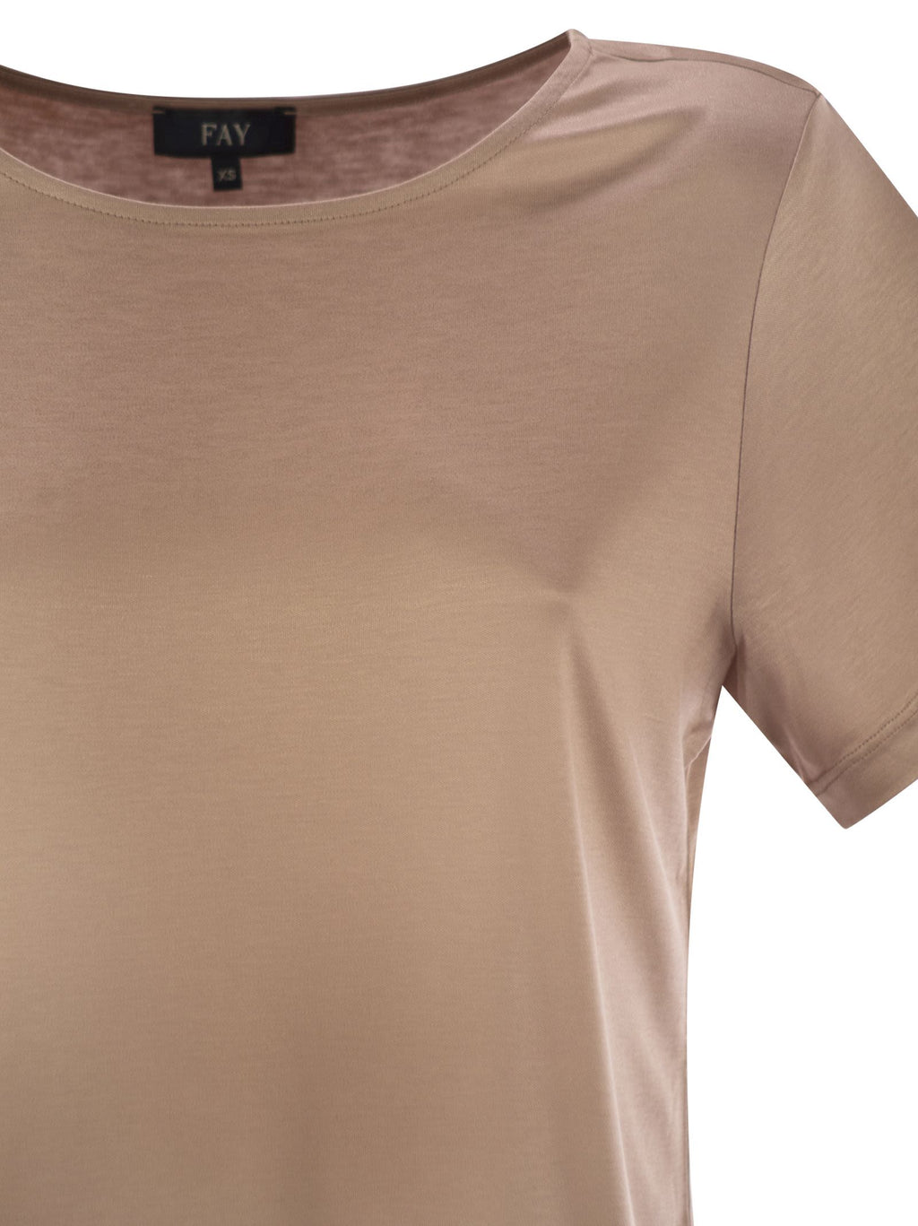 Fay Women Jersey T-Shirt With Boat Neckline