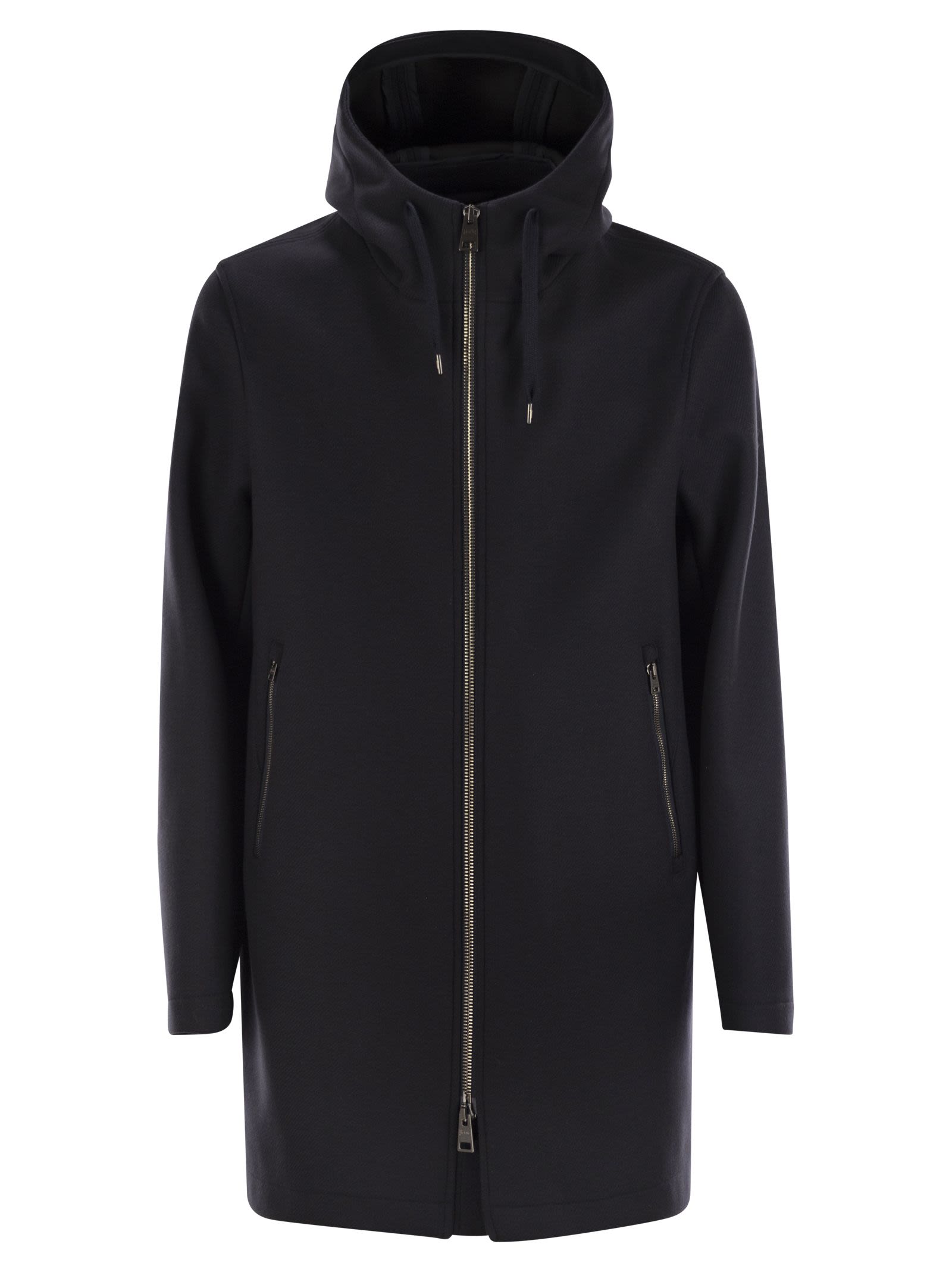 Herno Men Hooded Parka In Technical Fabric