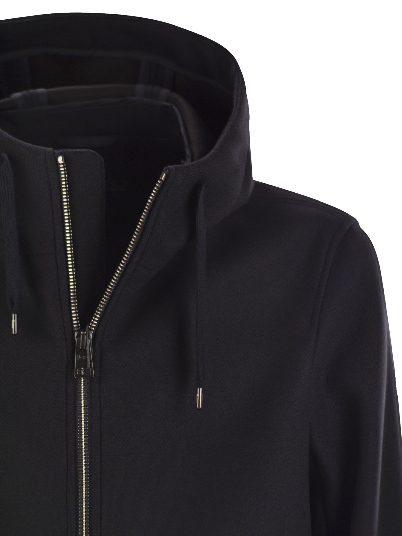 Herno Men Hooded Parka In Technical Fabric