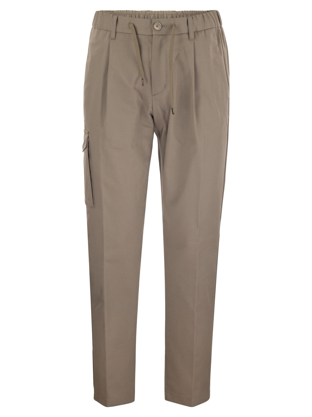 Herno Men Pure Cotton Resort Cargo Trousers