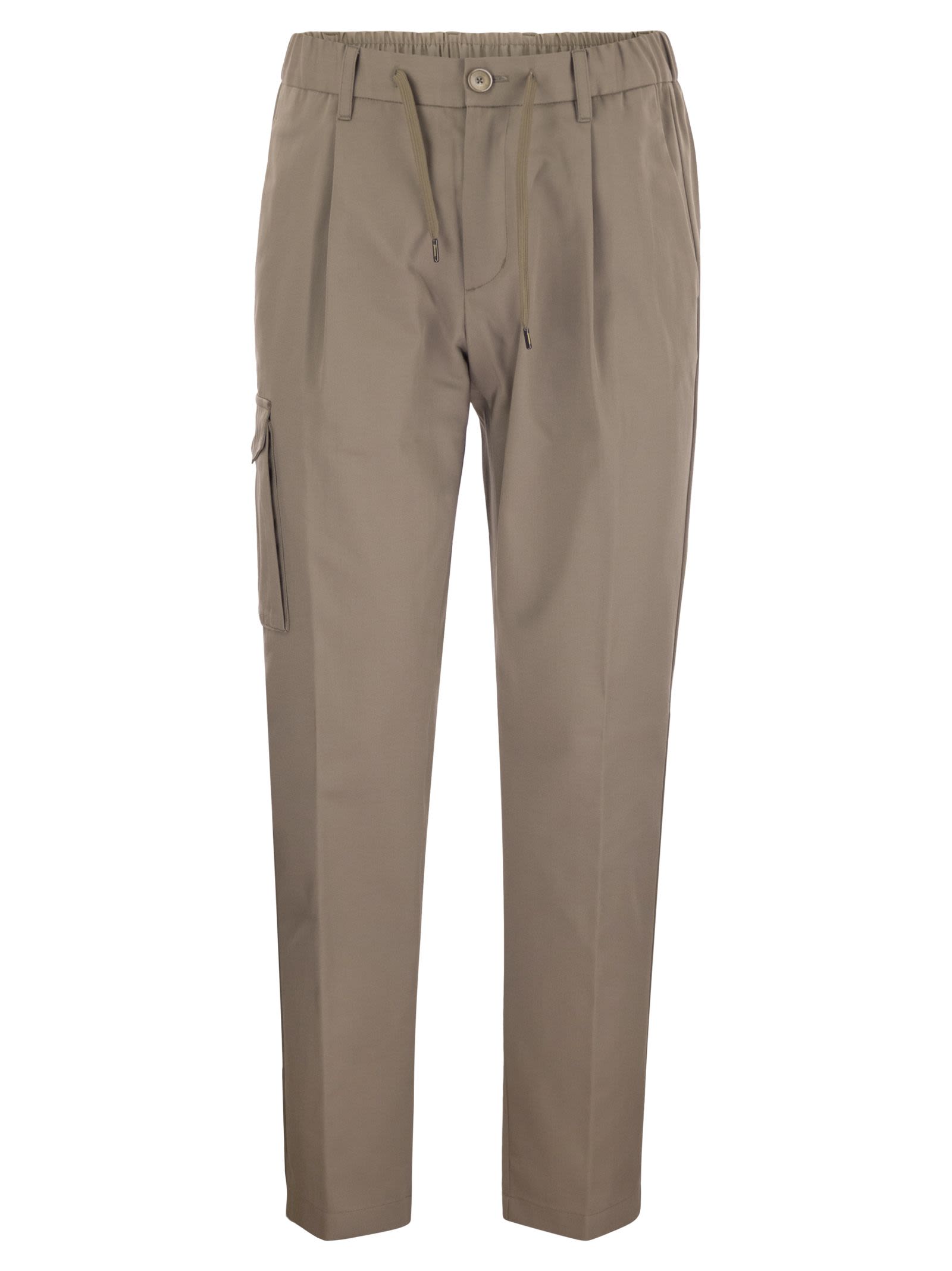 Herno Men Pure Cotton Resort Cargo Trousers