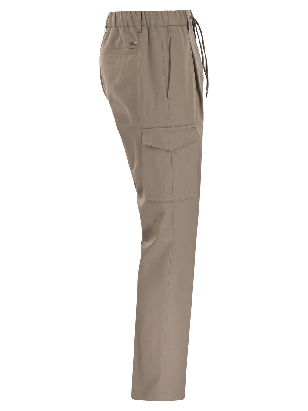 Herno Men Pure Cotton Resort Cargo Trousers