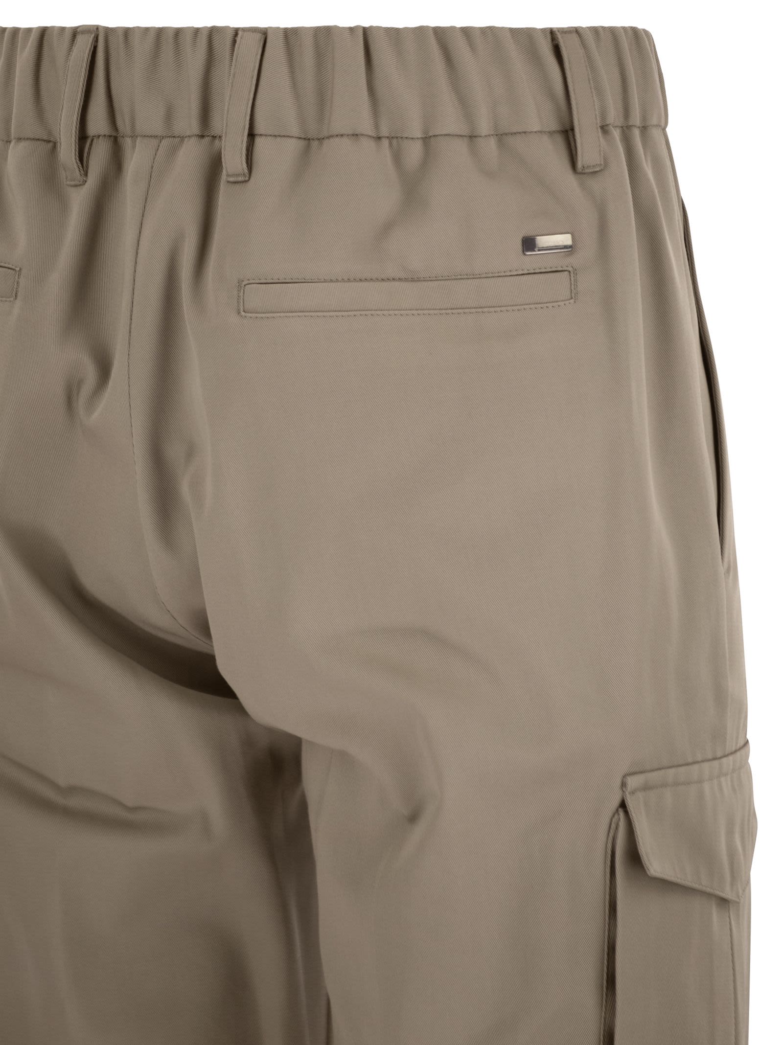 Herno Men Pure Cotton Resort Cargo Trousers