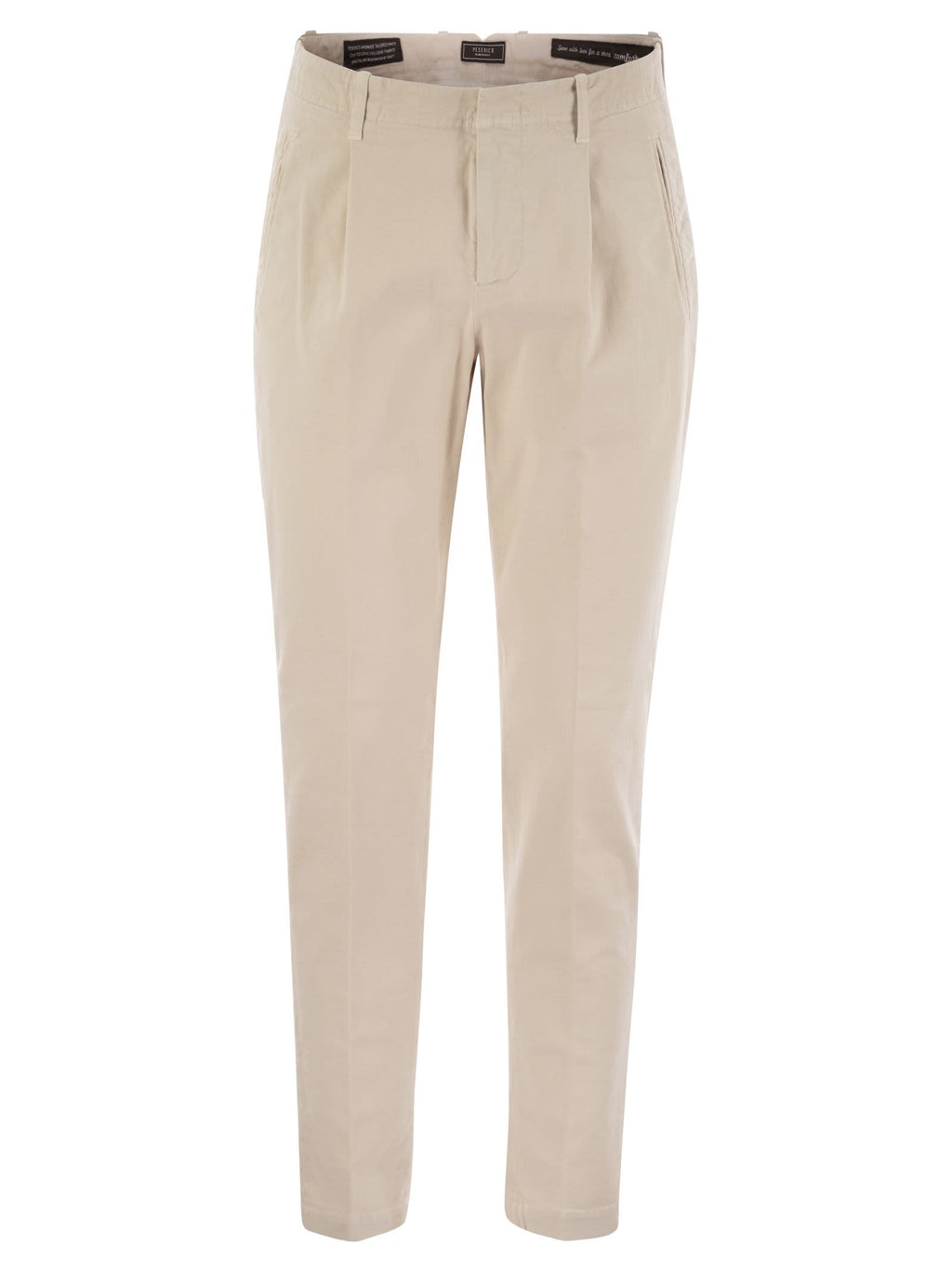 Peserico Men Cotton Trousers With Darts