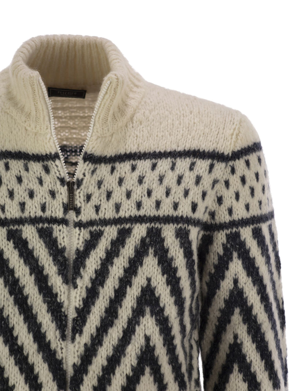 Peserico Men Alpaca And Cotton Yarn Jersey