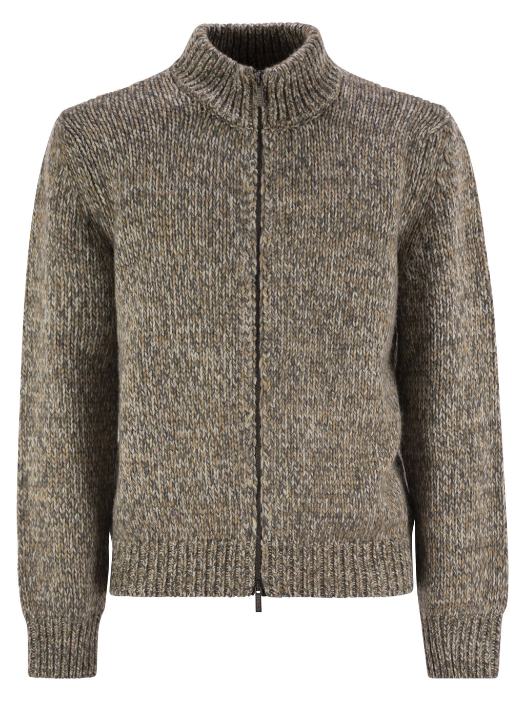 Peserico Men Wool-Blend Turtleneck Cardigan