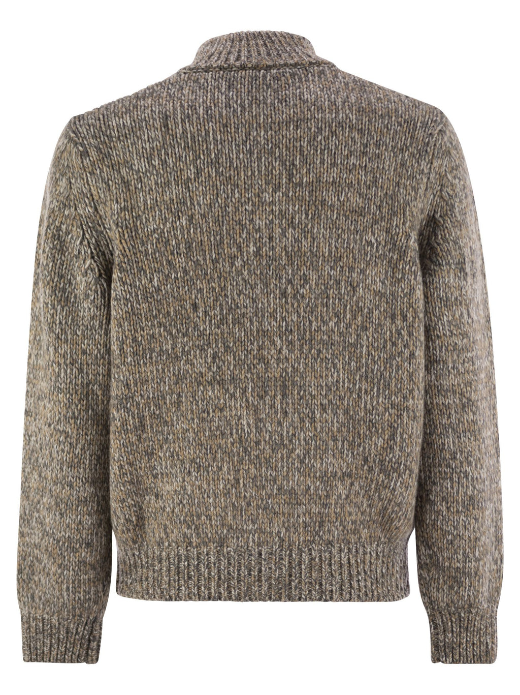Peserico Men Wool-Blend Turtleneck Cardigan