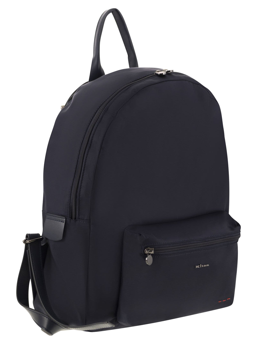 Kiton Men Technical Fabric Backpack With Logo
