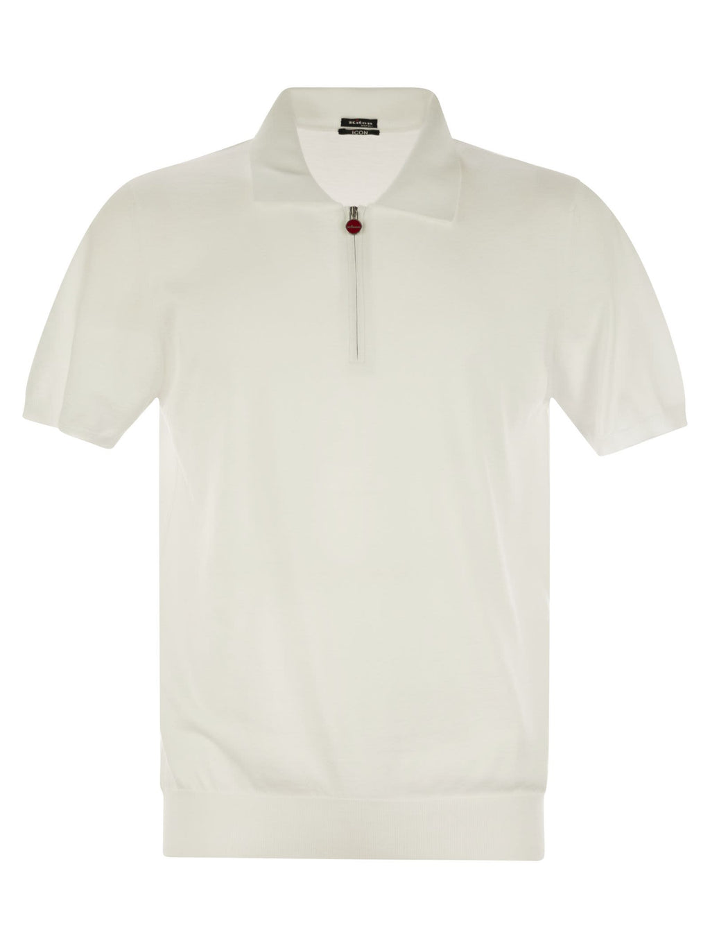 Kiton Men Short-Sleeved Polo-Zip
