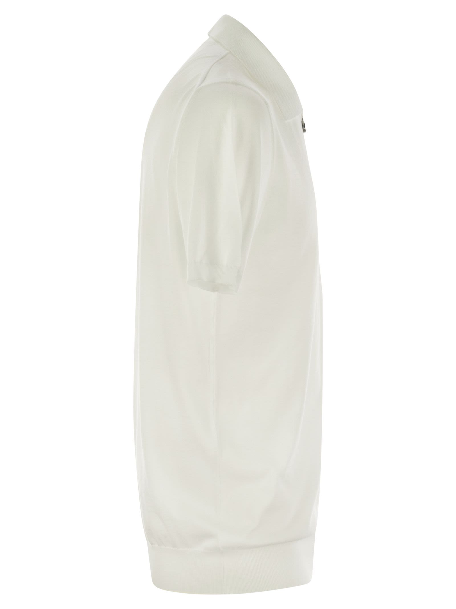 Kiton Men Short-Sleeved Polo-Zip