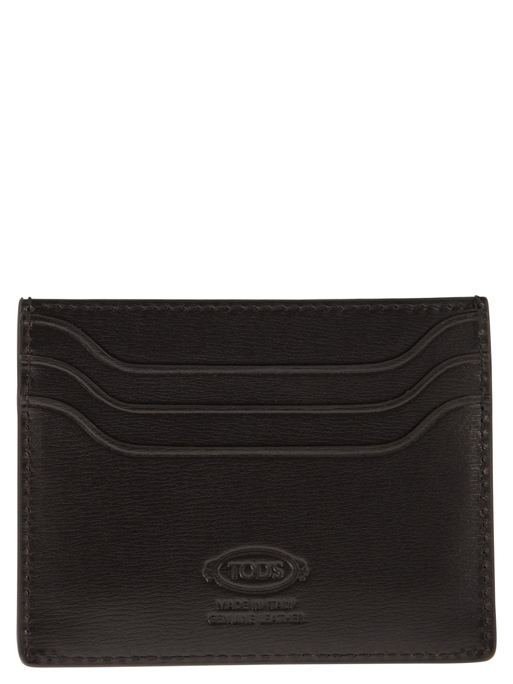 Tod's Men Leather Card Holder With Logo
