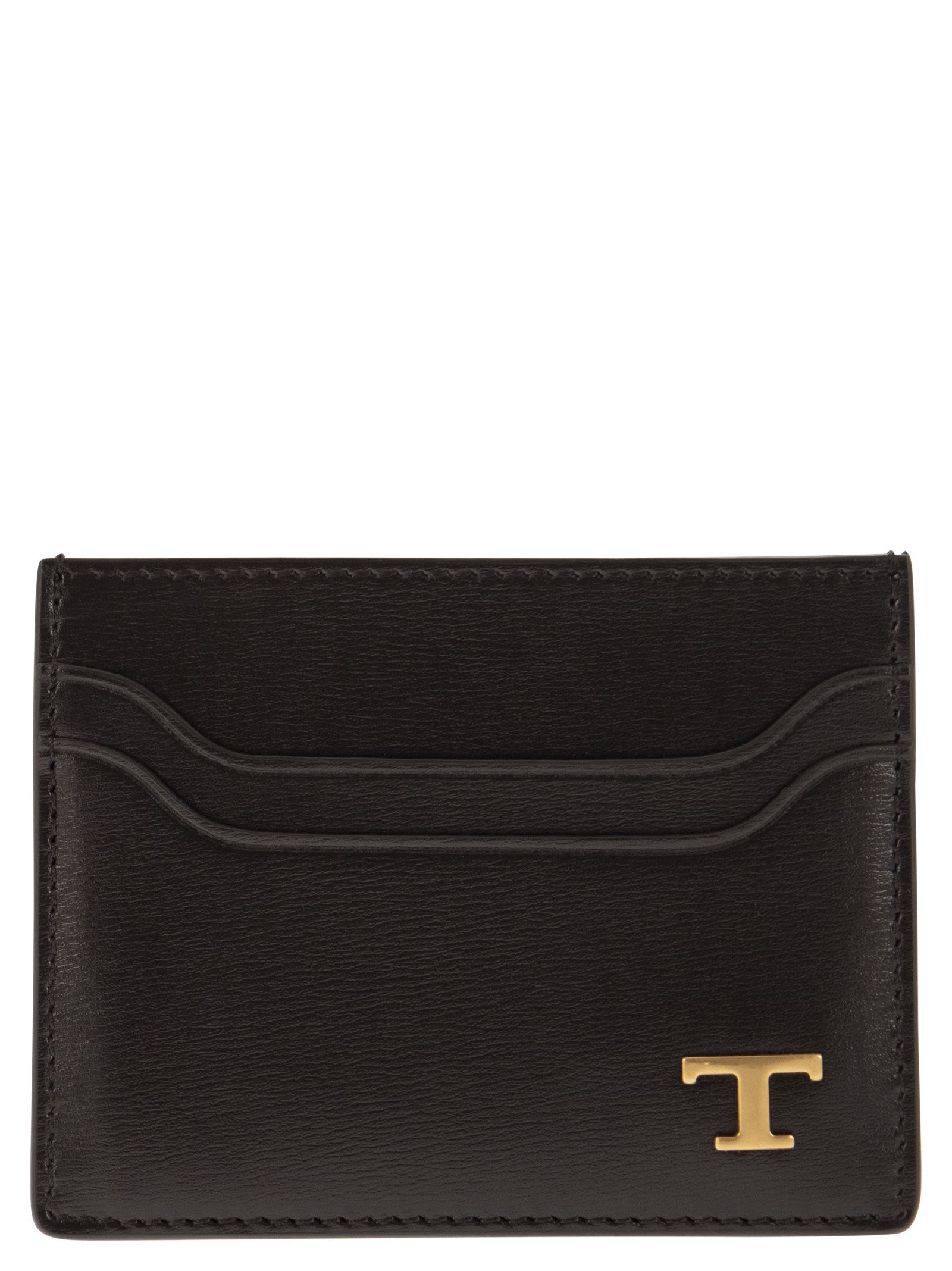 Tod's Men Leather Card Holder With Logo
