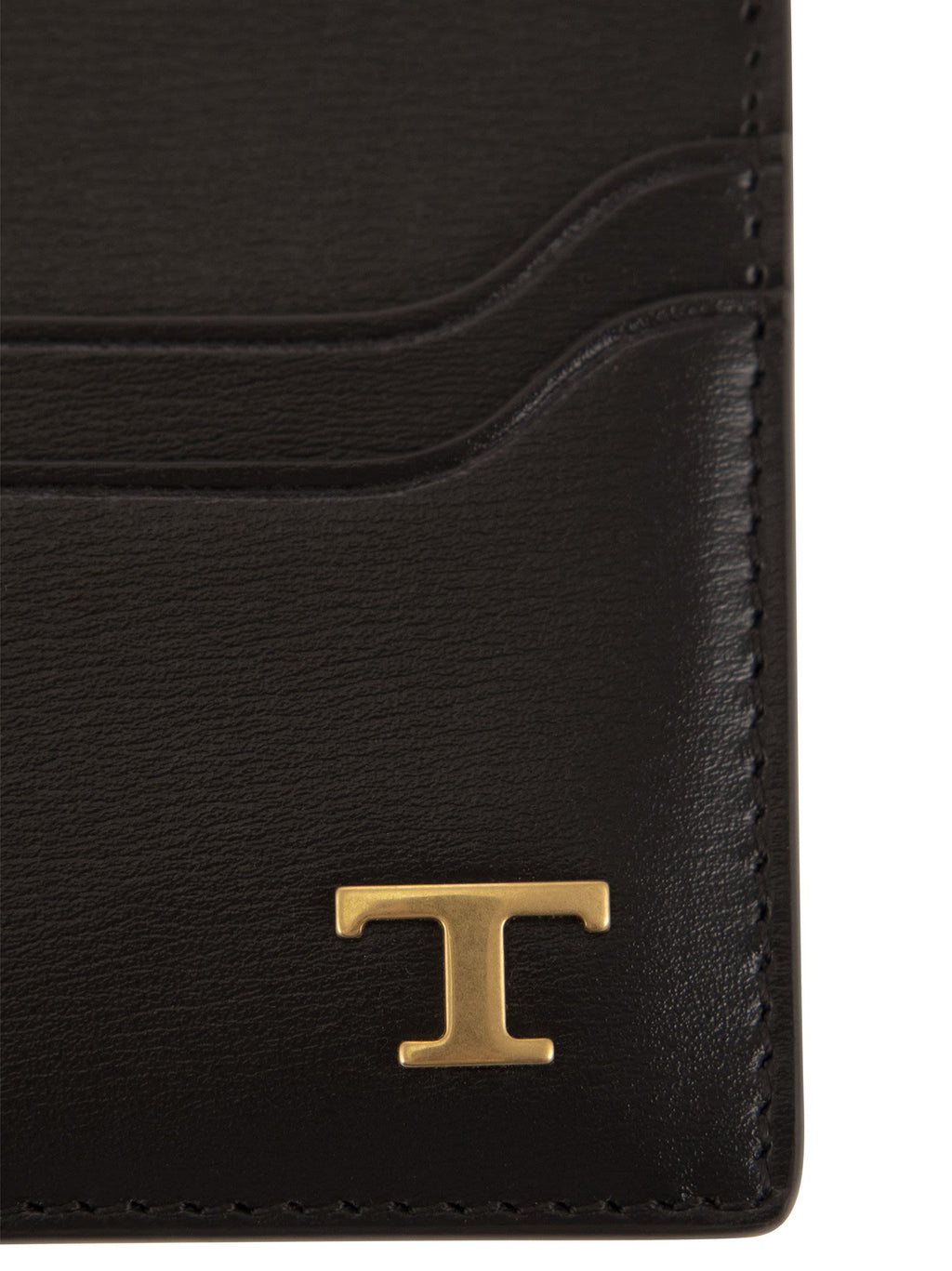 Tod's Men Leather Card Holder With Logo