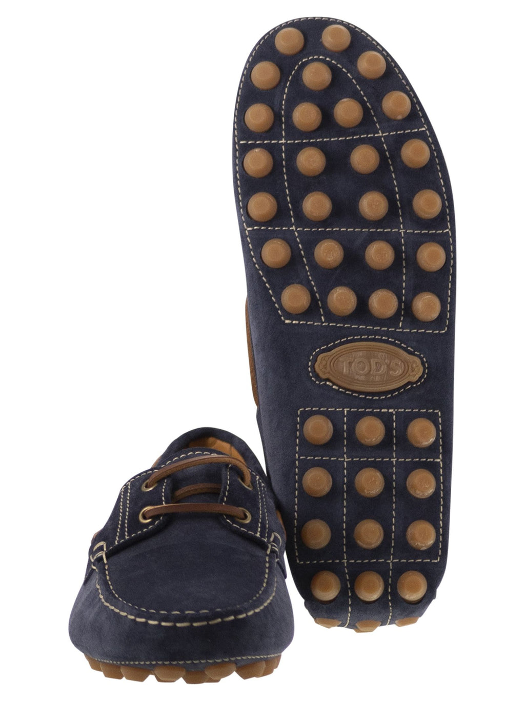 Tod's Men Rubber Bubble Suede Boat