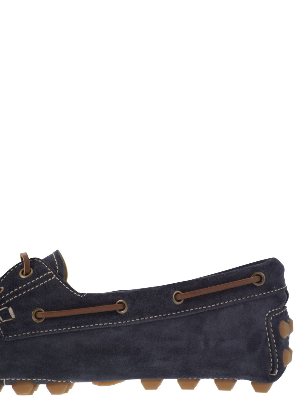 Tod's Men Rubber Bubble Suede Boat