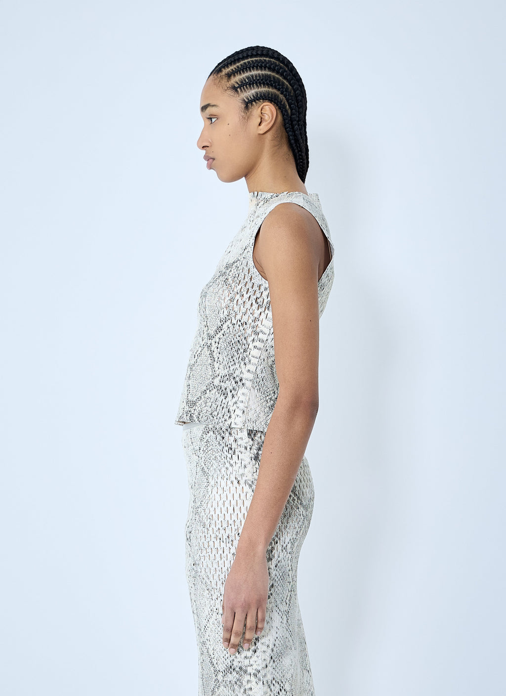 Alexander Wang Women Snake-Print Embossed Tank Top