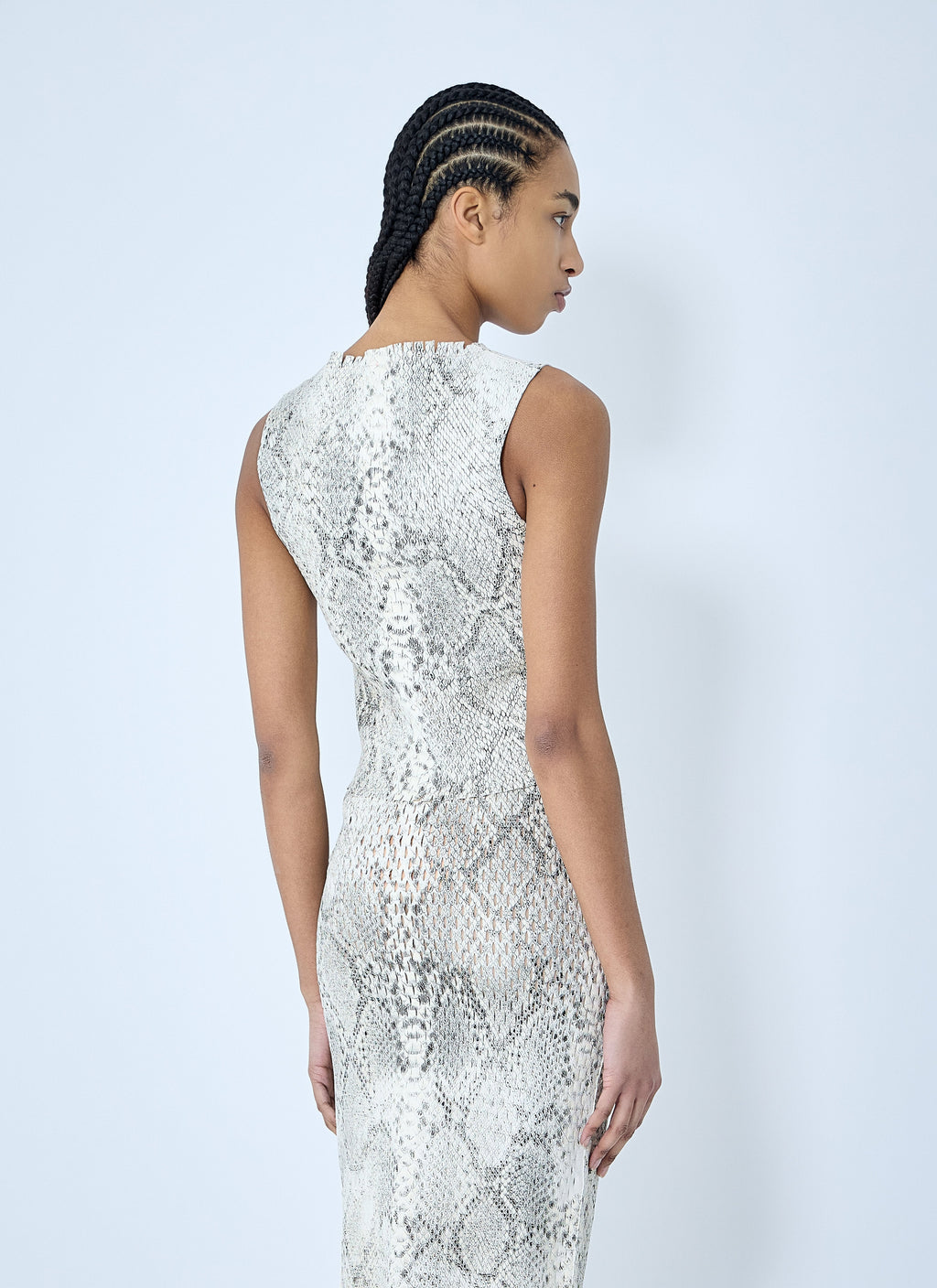 Alexander Wang Women Snake-Print Embossed Tank Top