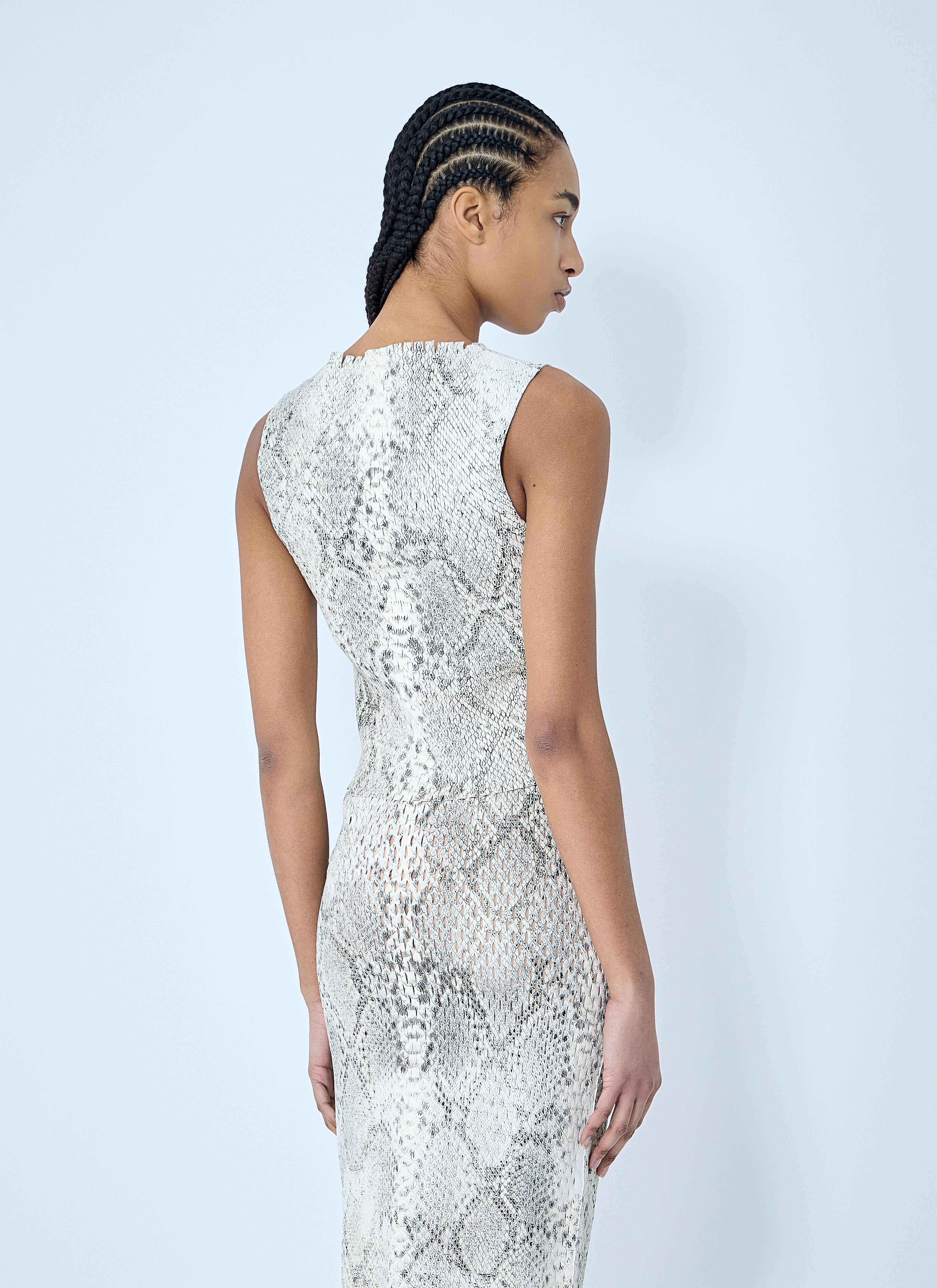 Alexander Wang Women Snake-Print Embossed Tank Top