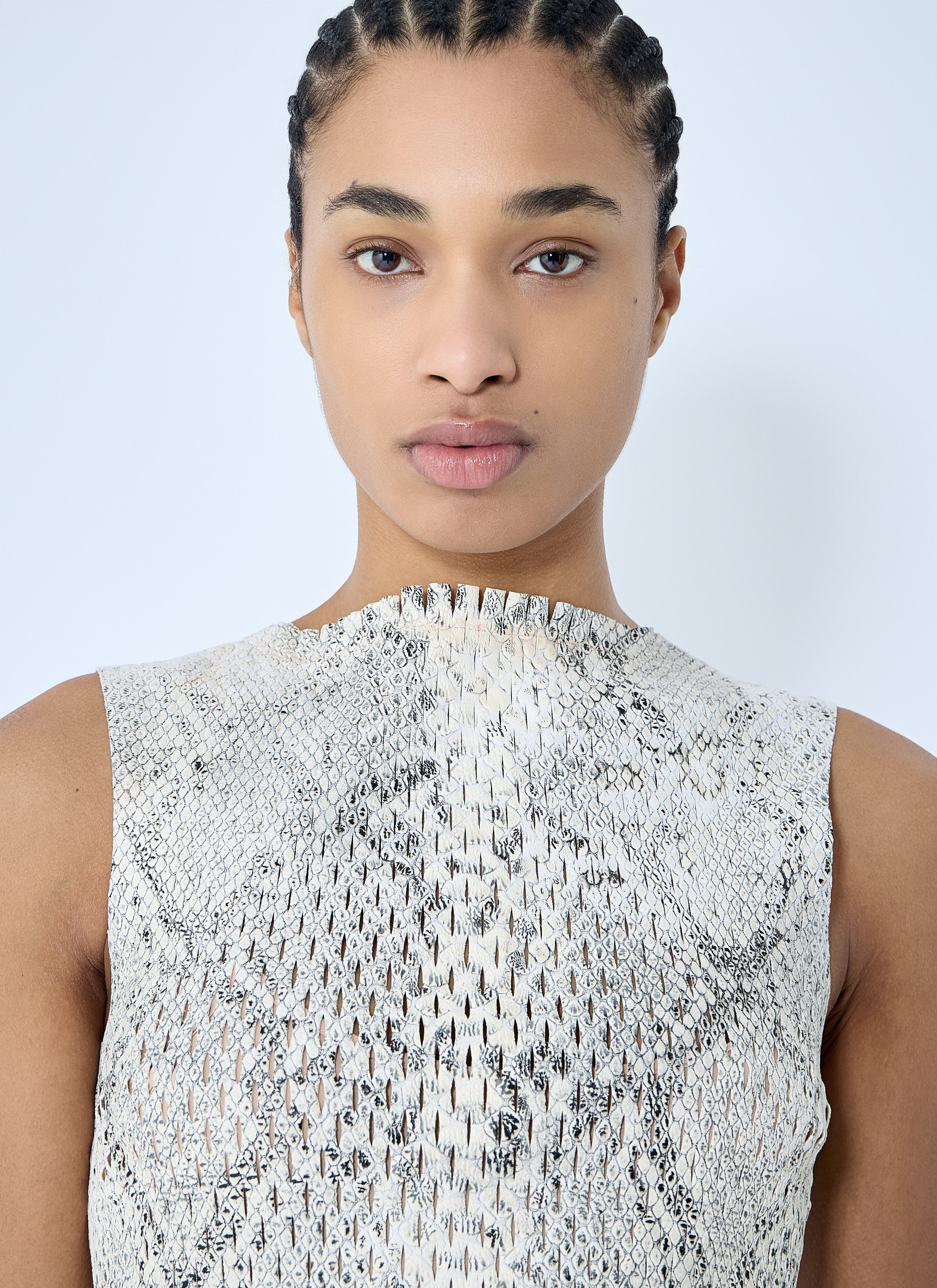 Alexander Wang Women Snake-Print Embossed Tank Top