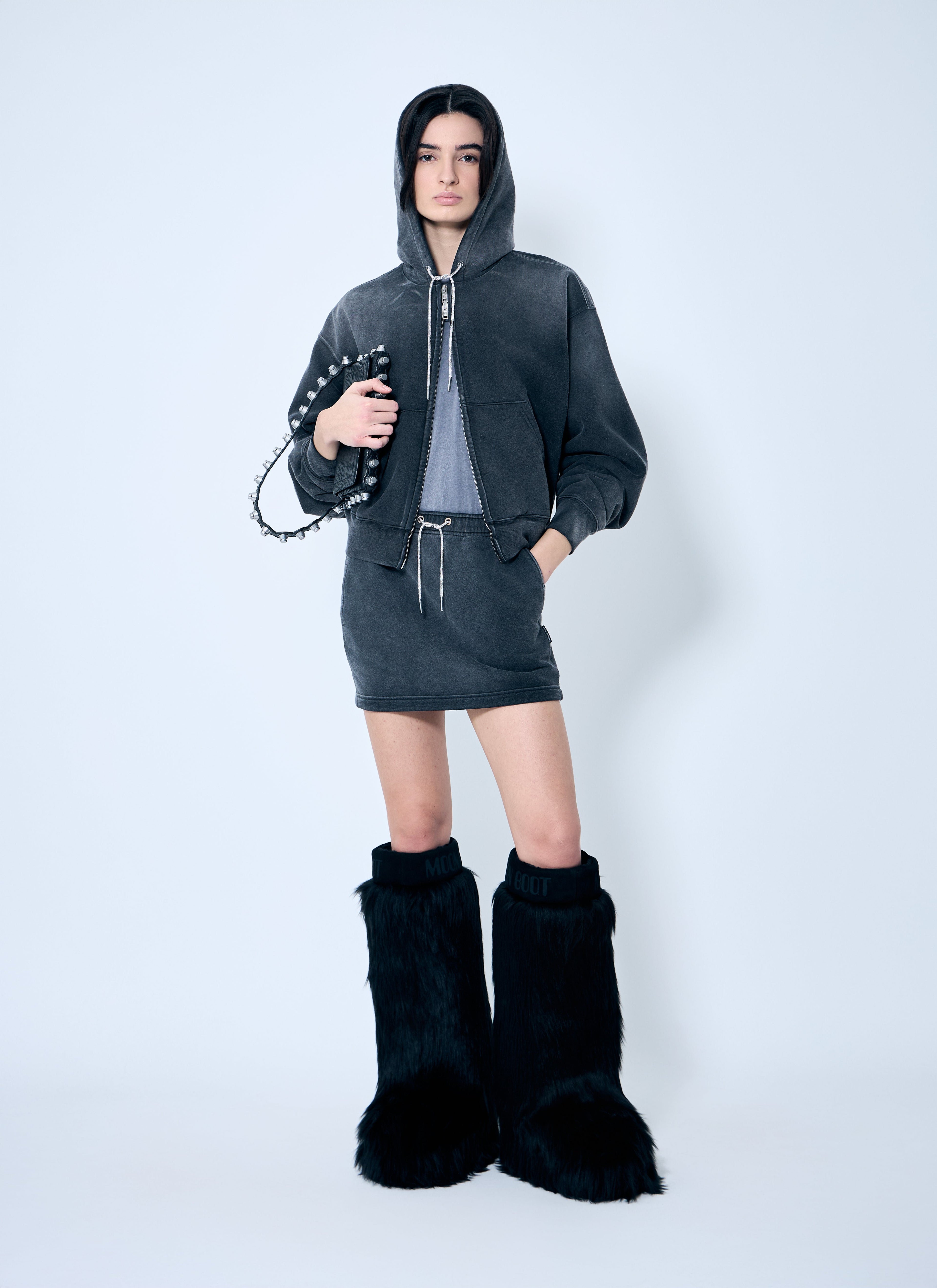 Alexander Wang Women Crystal Hotfix Tube Skirt