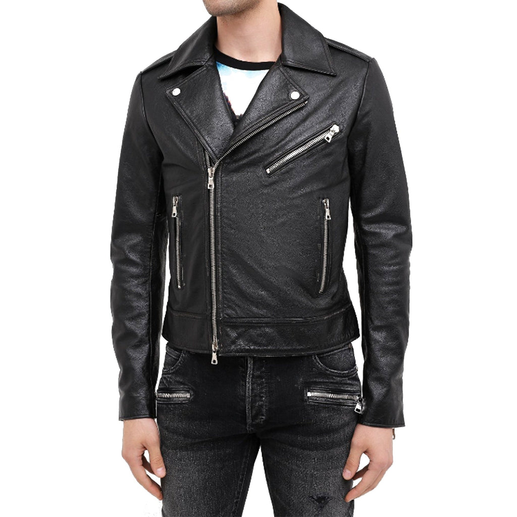 Balmain Leather Jacket Men
