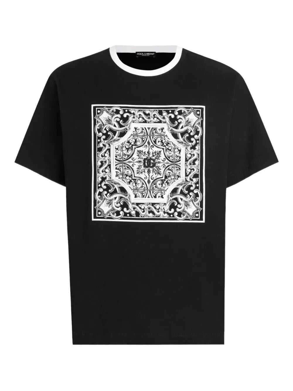 Dolce & Gabbana Men Short Sleeve Crew-Neck T-Shirt