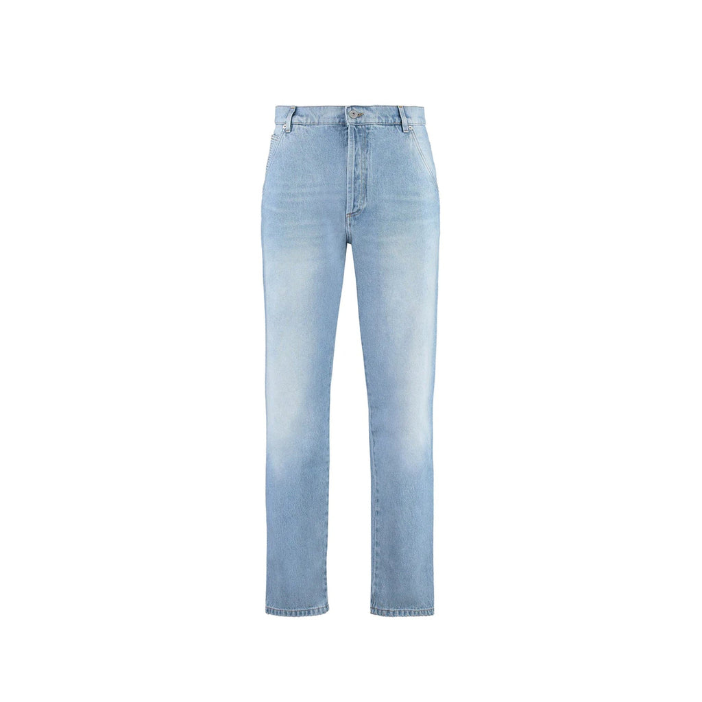 Balmain Cropped Straight Jeans Men
