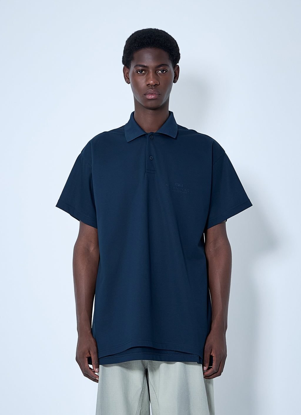 Balenciaga Men Interwined Polo Shirt