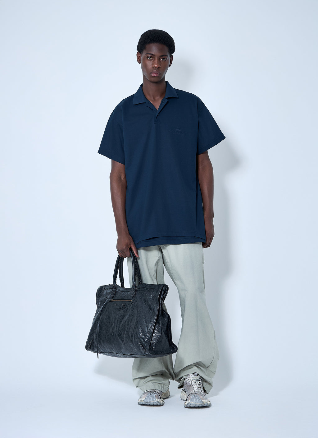 Balenciaga Men Interwined Polo Shirt
