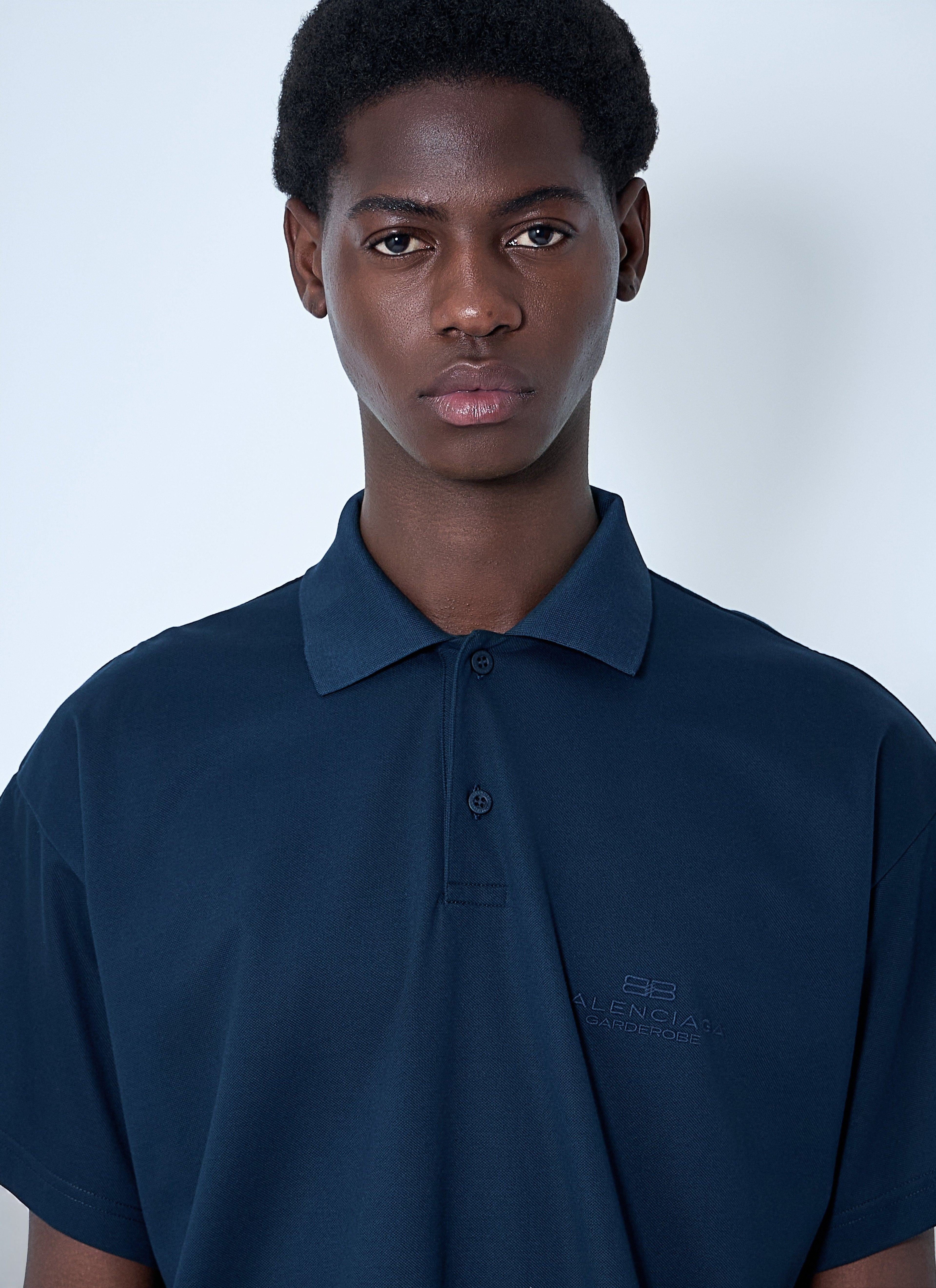 Balenciaga Men Interwined Polo Shirt
