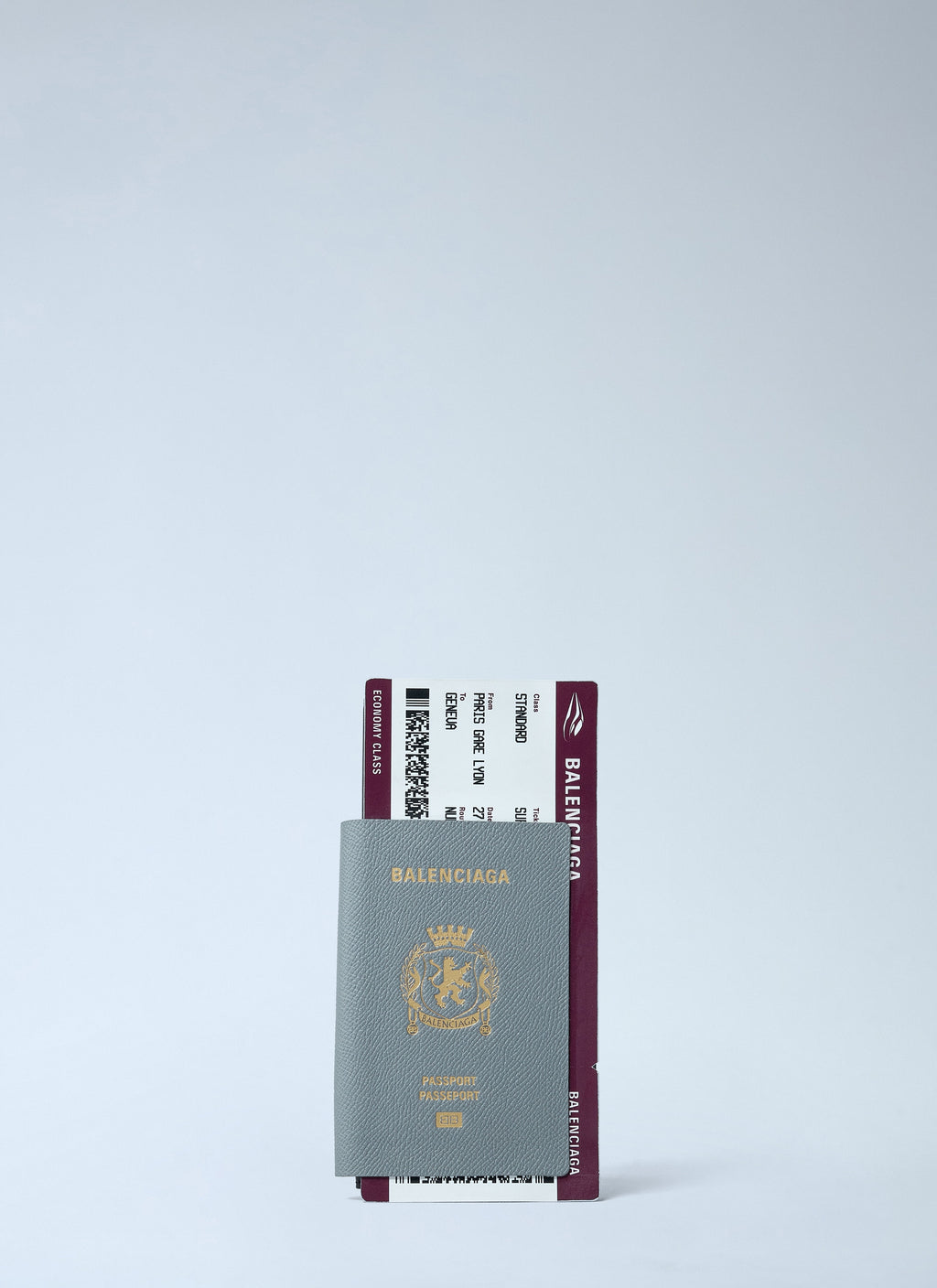 Balenciaga Men Passport Long Wallet