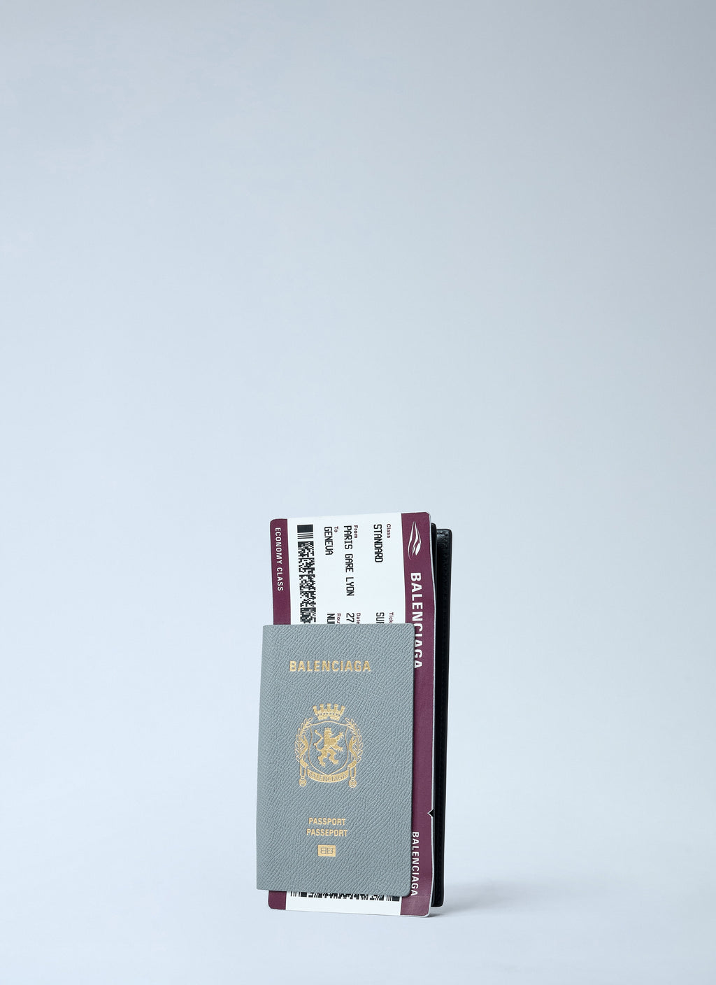 Balenciaga Men Passport Long Wallet