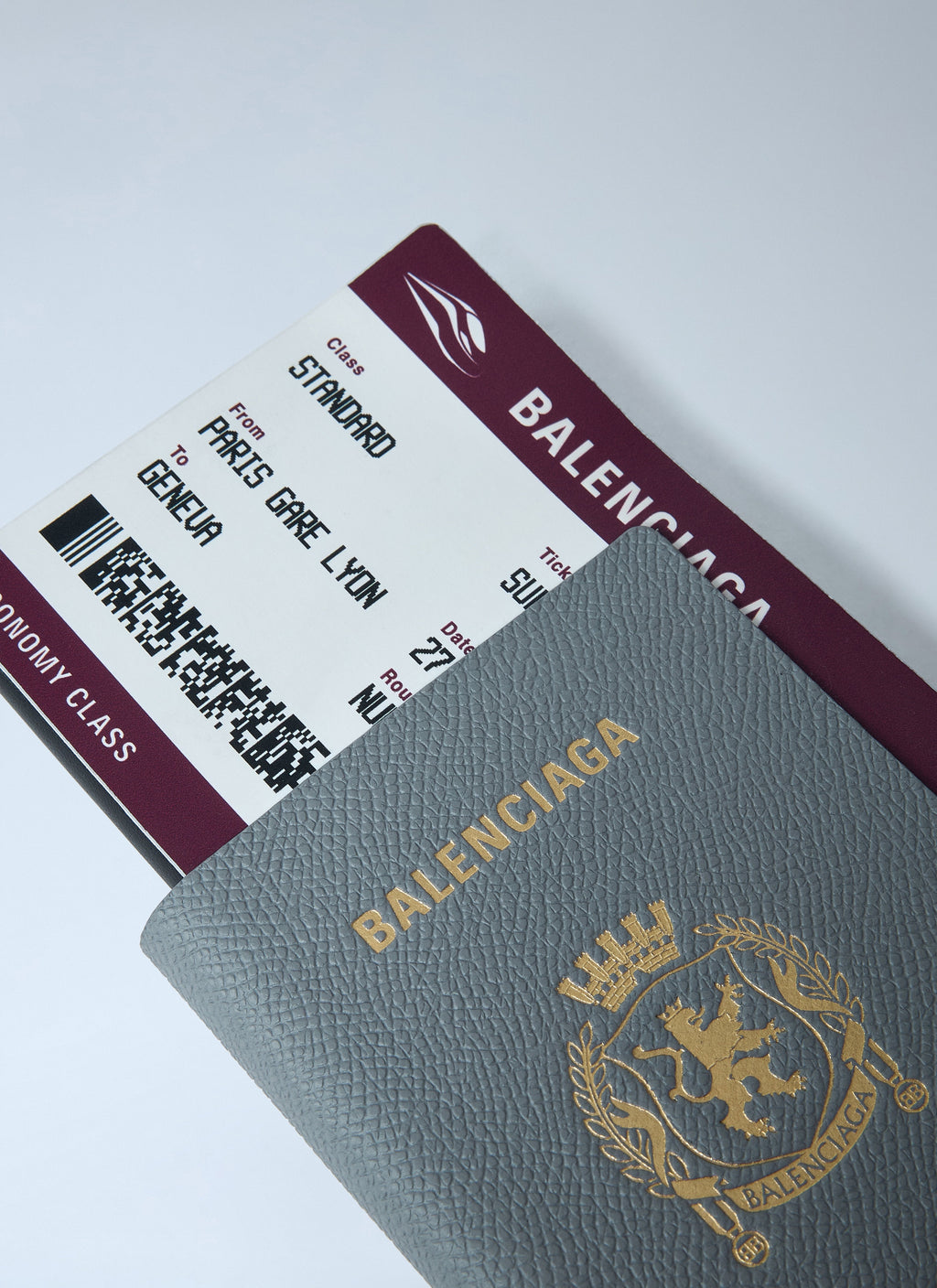 Balenciaga Men Passport Long Wallet