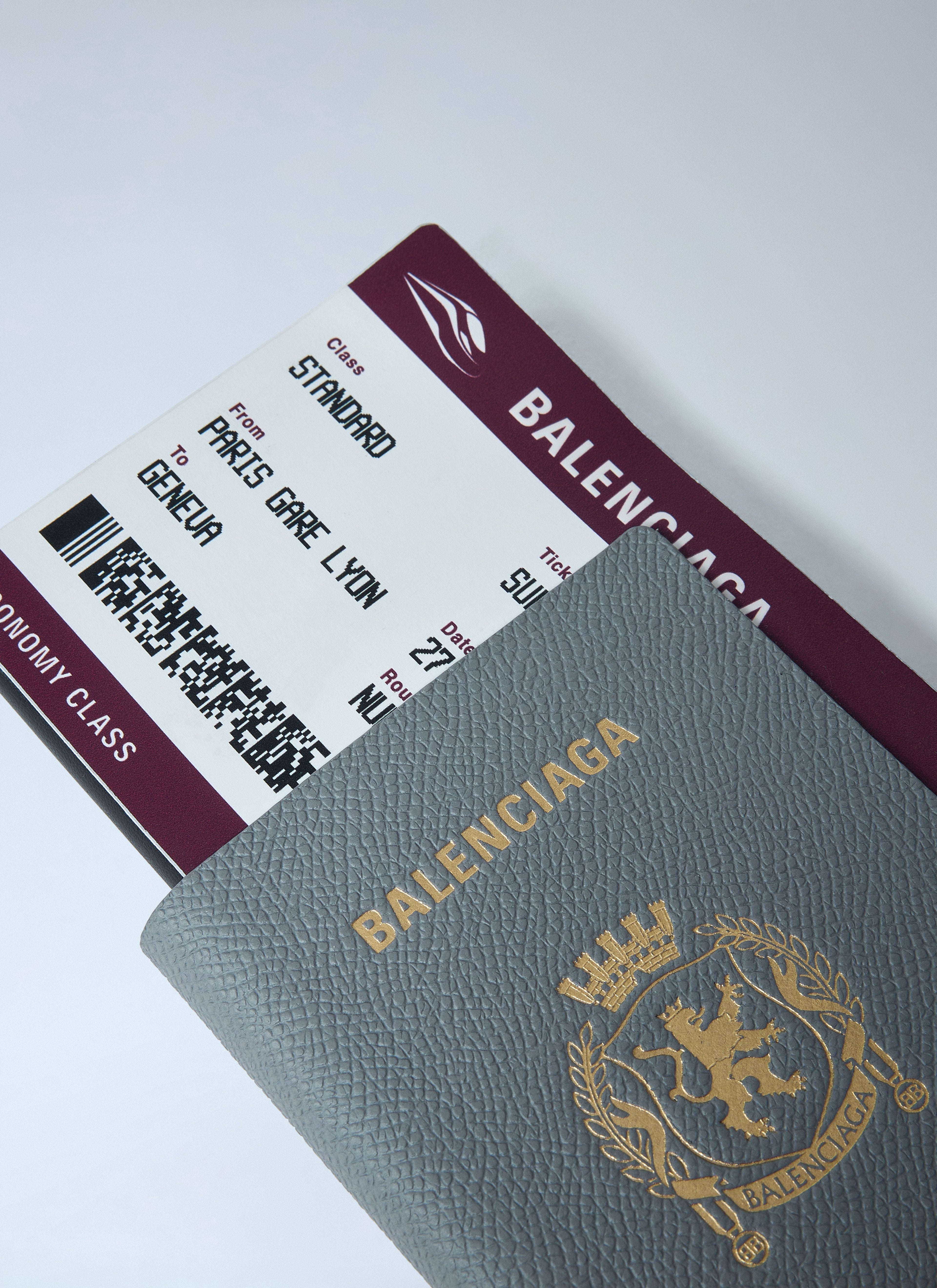 Balenciaga Men Passport Long Wallet