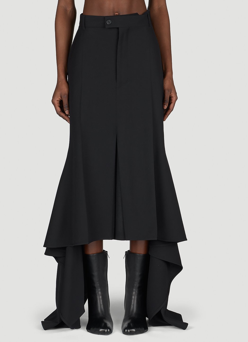 Balenciaga Women Godet Draped Skirt