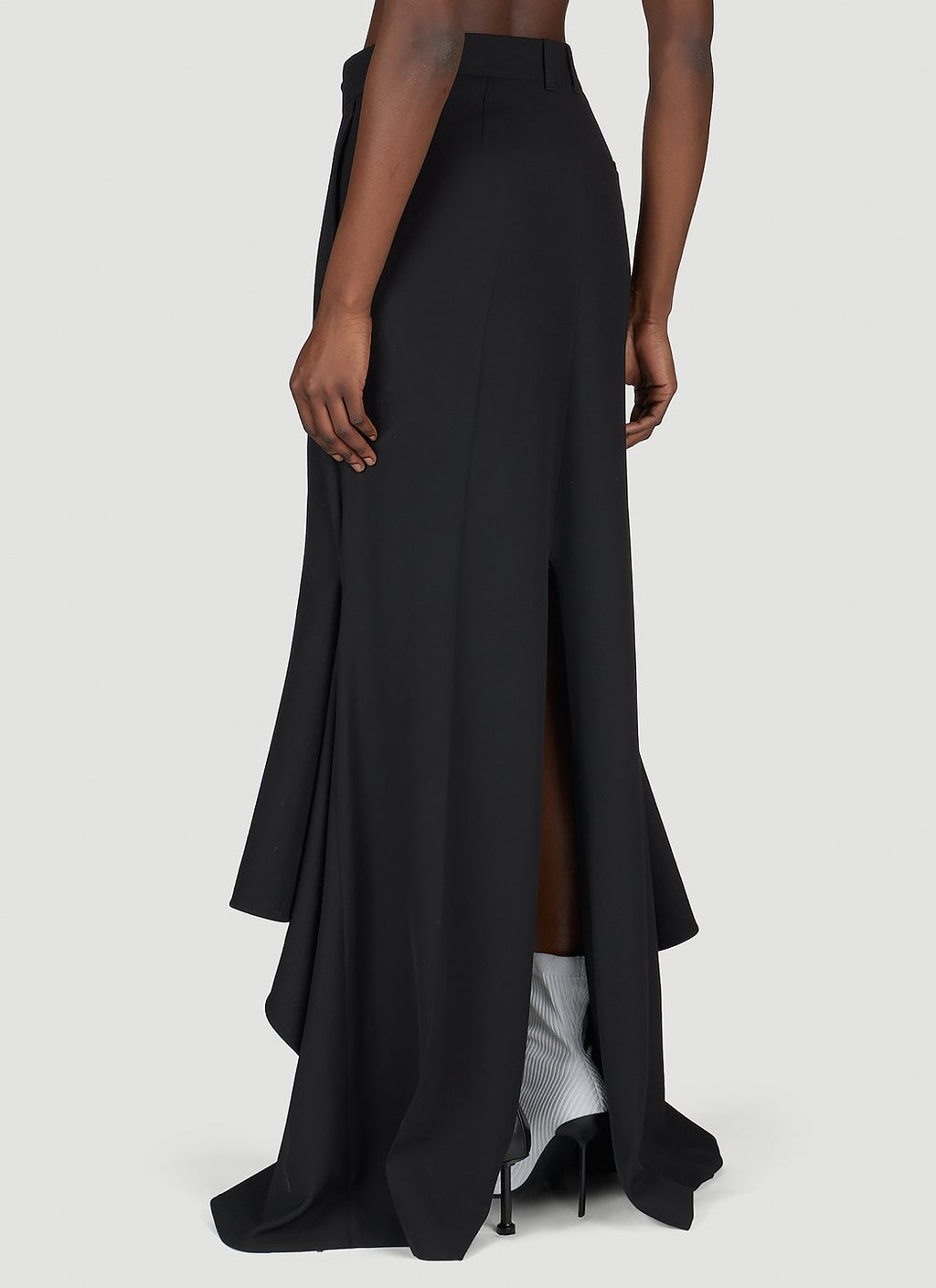 Balenciaga Women Godet Draped Skirt