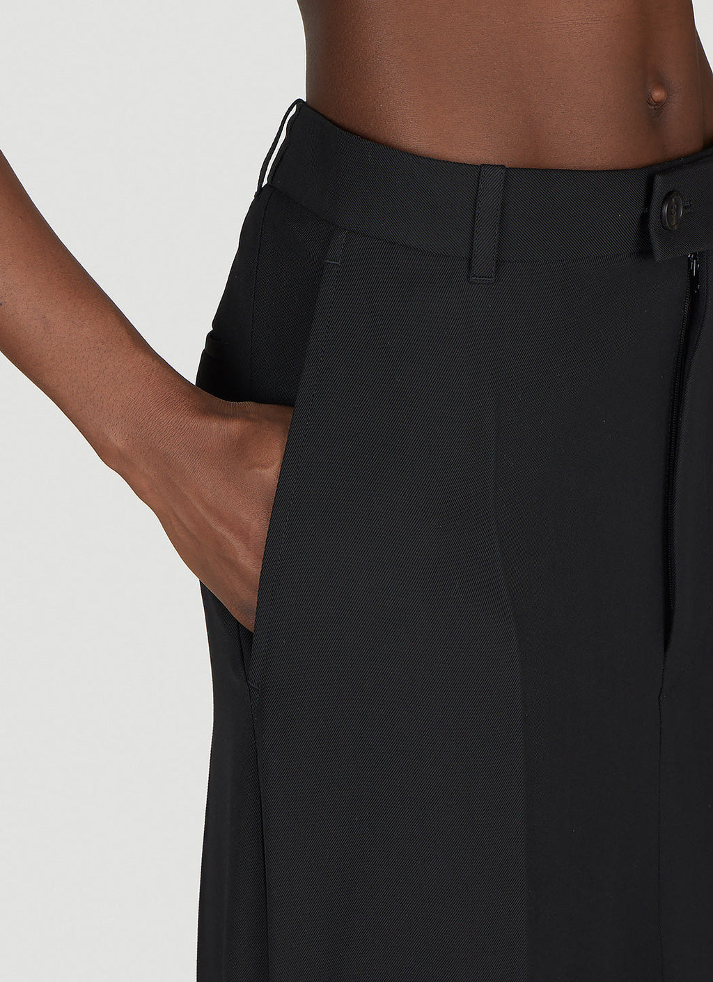 Balenciaga Women Godet Draped Skirt