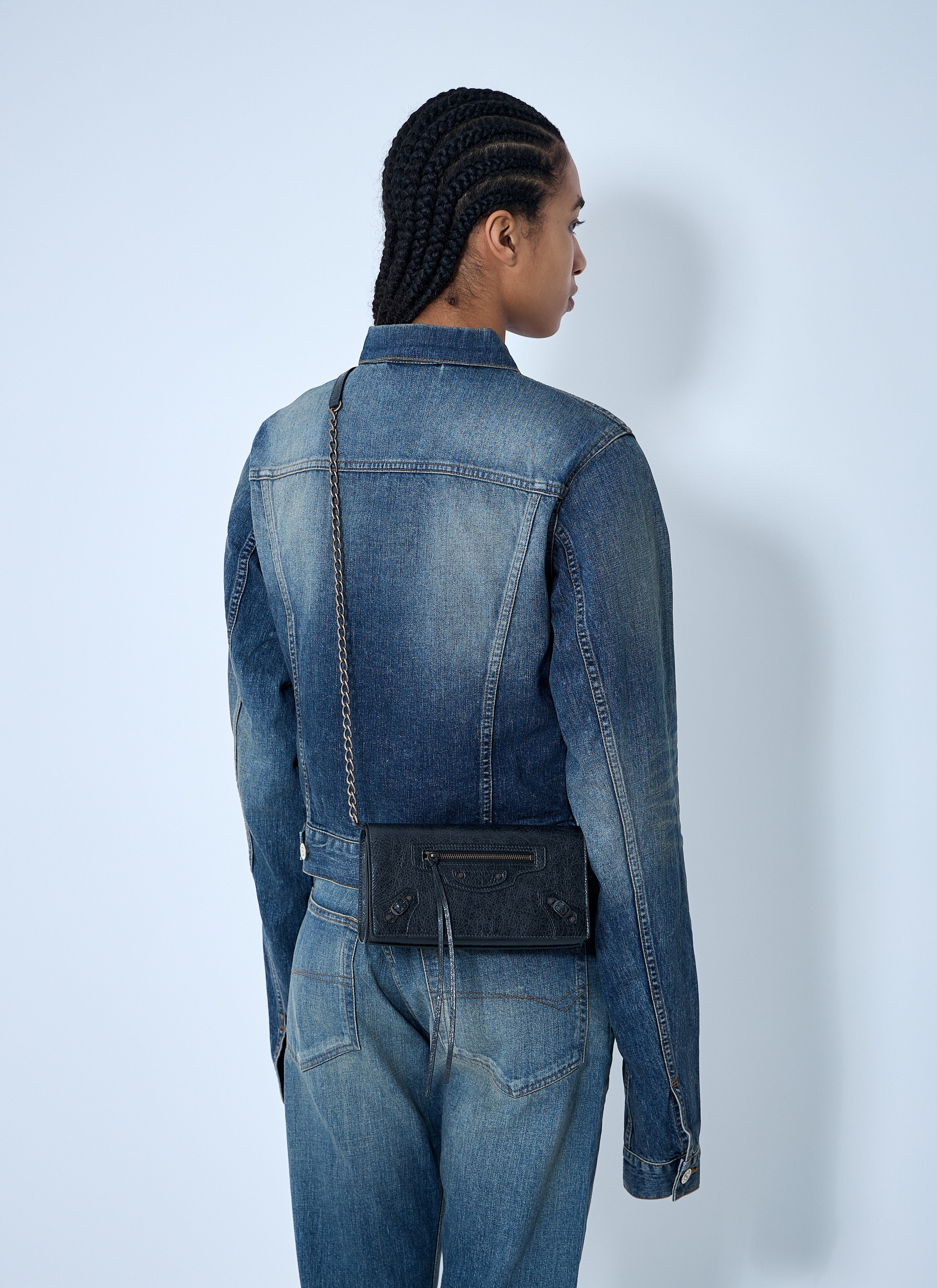 Balenciaga Women Le City Chain Wallet