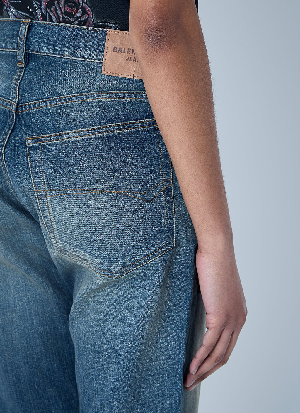 Balenciaga Women Logo Patch Jeans