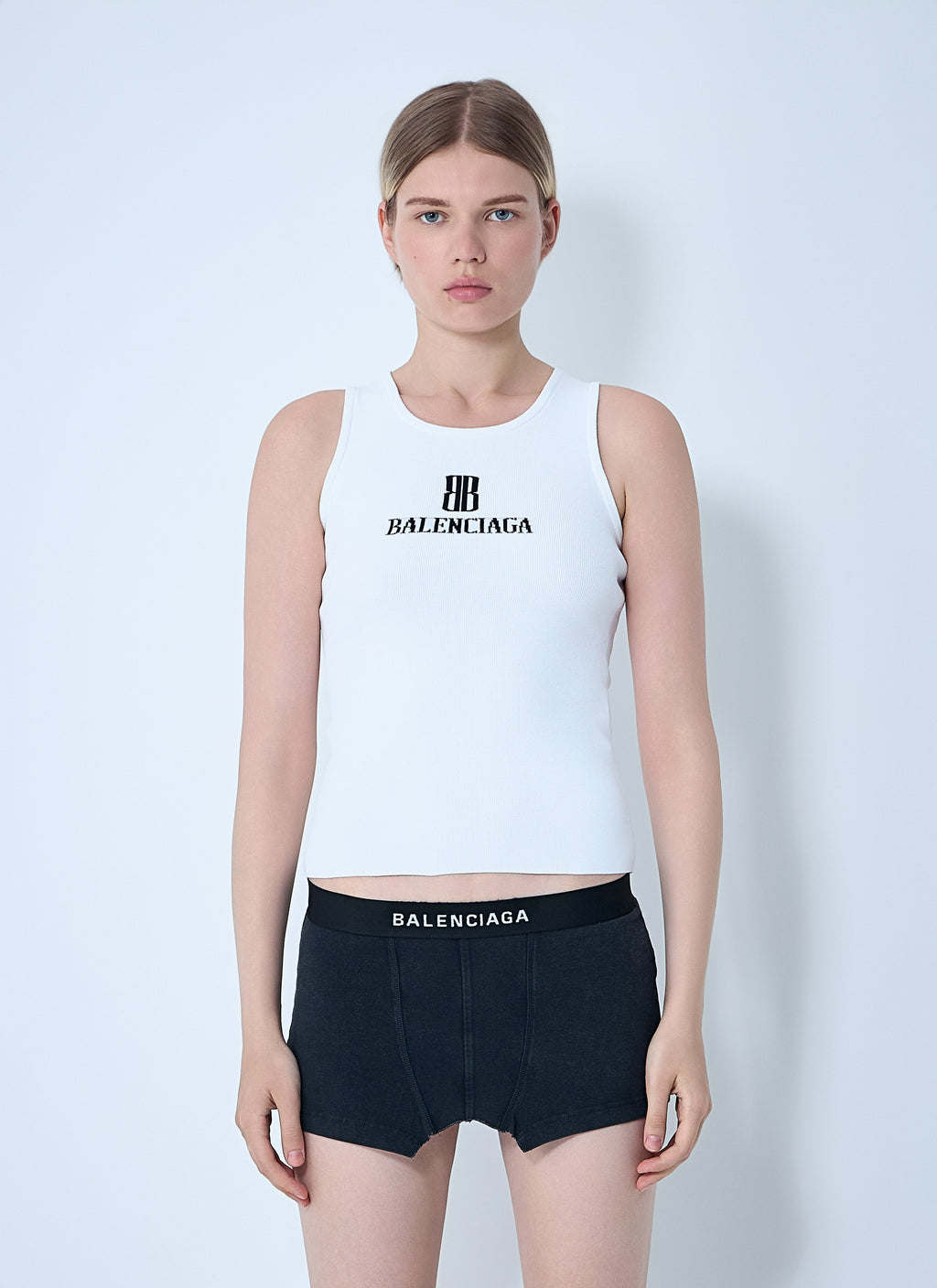 Balenciaga Women Logo Motif Tank Top