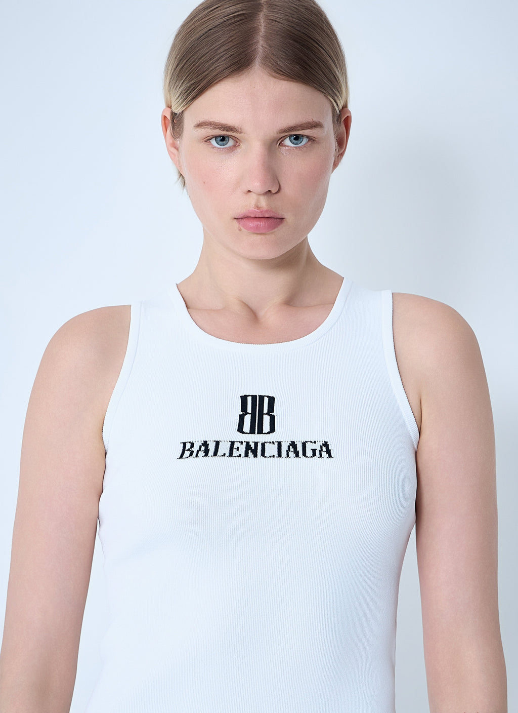 Balenciaga Women Logo Motif Tank Top