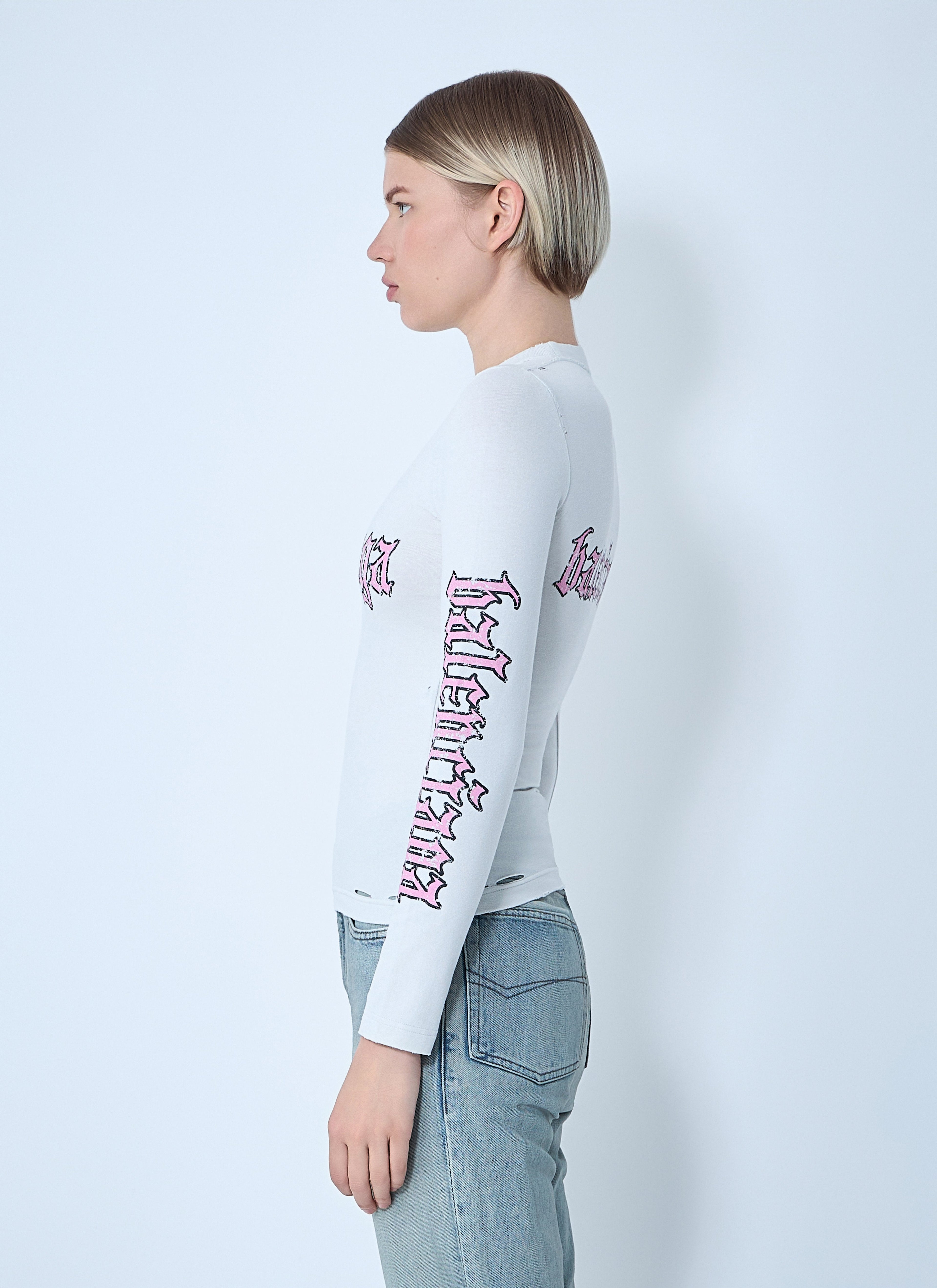 Balenciaga Women Logo Motif T-Shirt