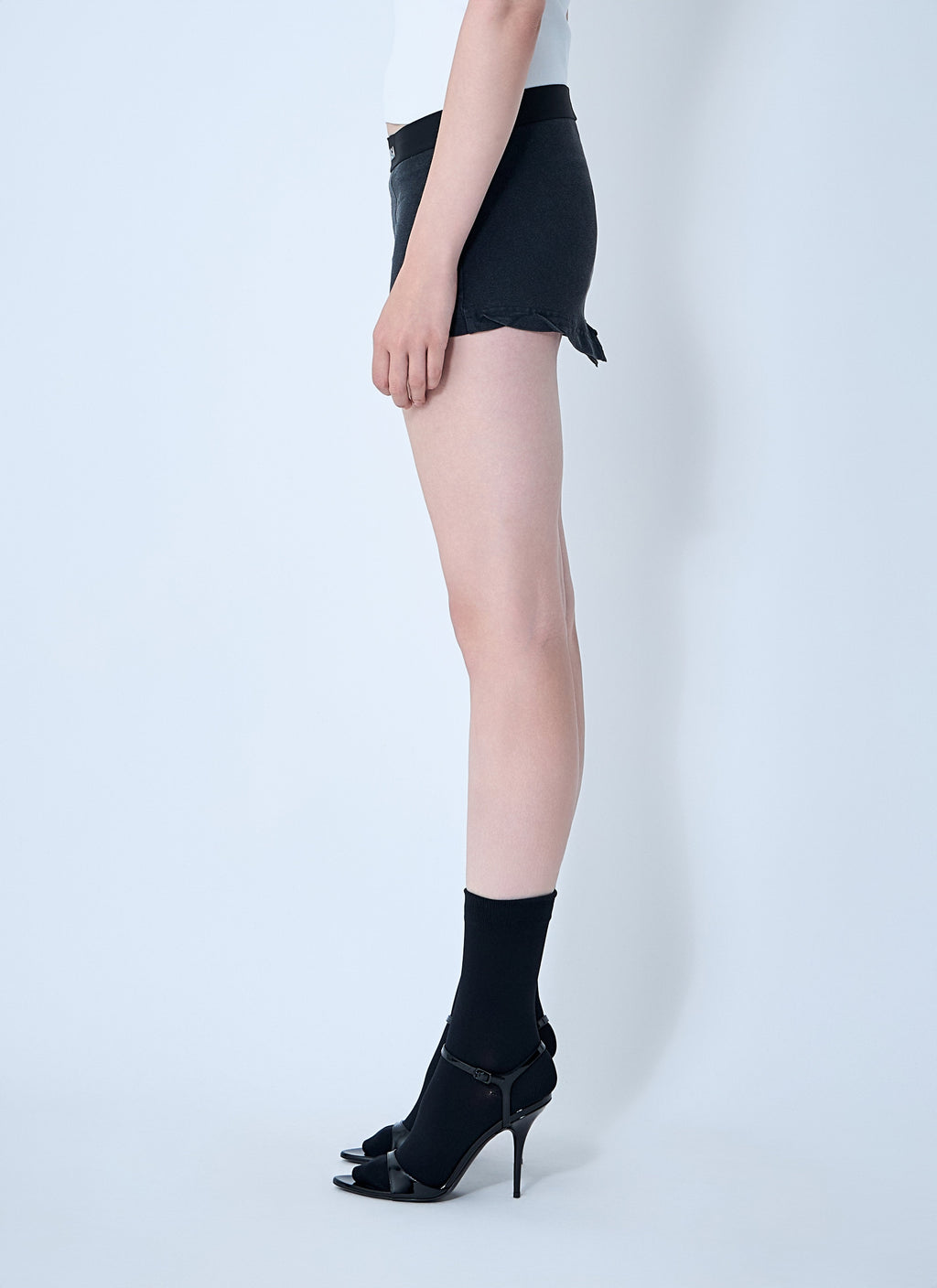 Balenciaga Women Cut-Off Brief Mini Skirt