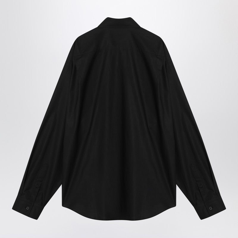 Balenciaga Black Cotton Shirt With Logo Men - EZE Fashion®
