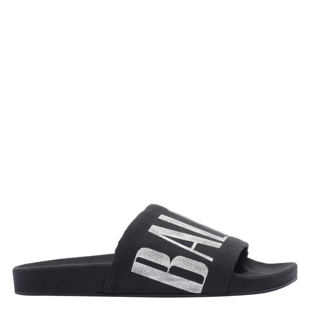 Balenciaga Men Balenciaga Logo Slide Sandals